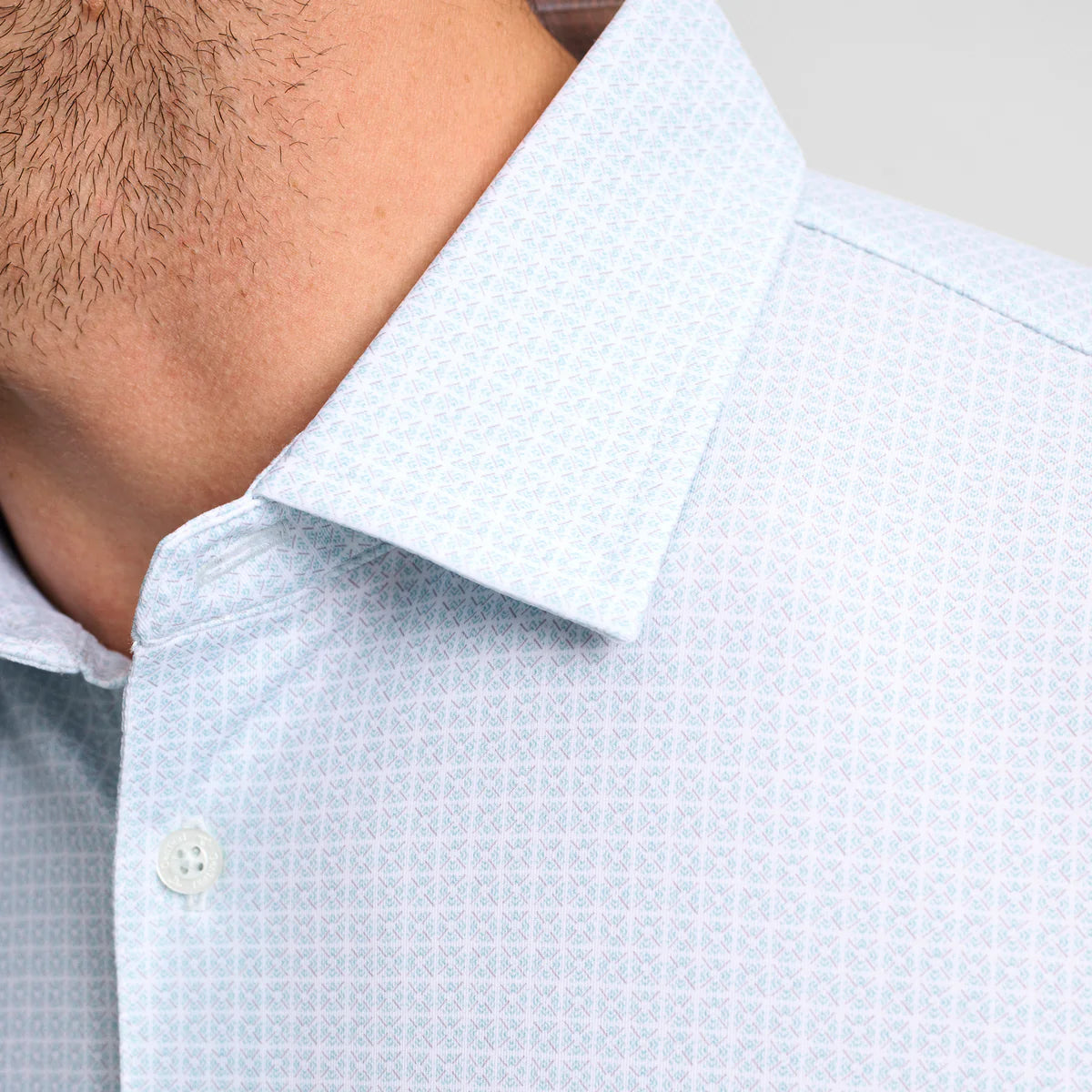 Tile Printed Performance Polo