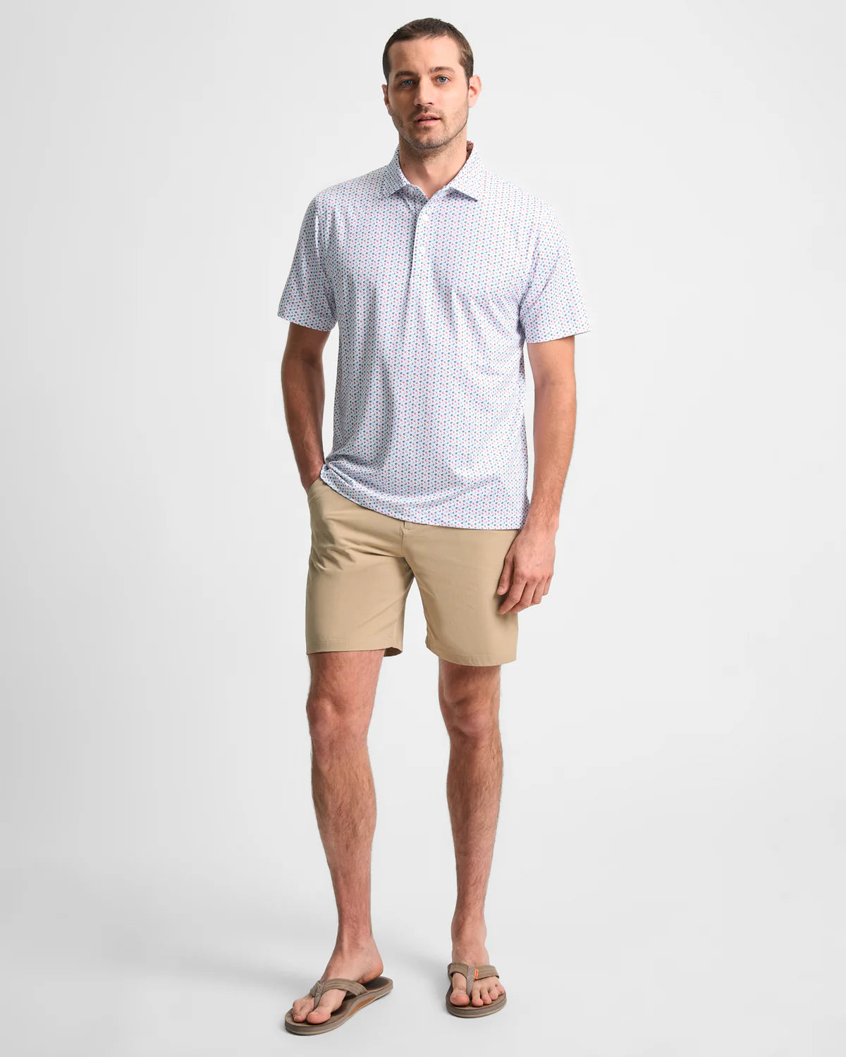 Clay Flies Printed Performance Polo