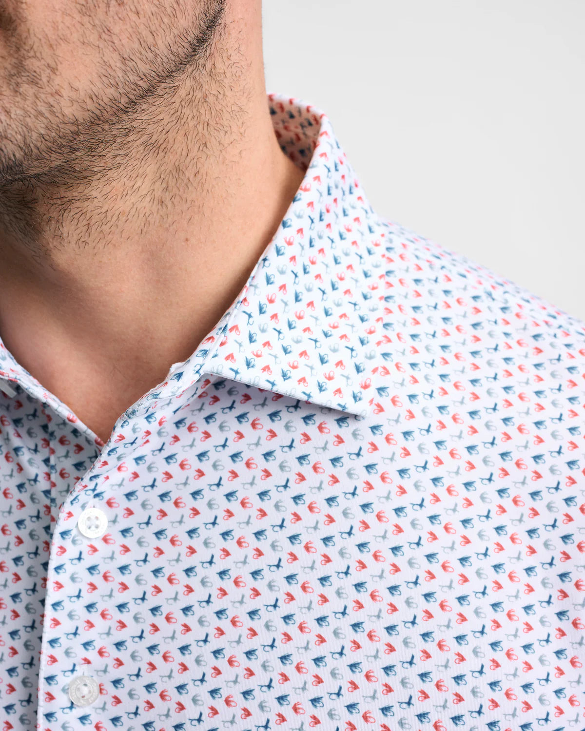 Clay Flies Printed Performance Polo