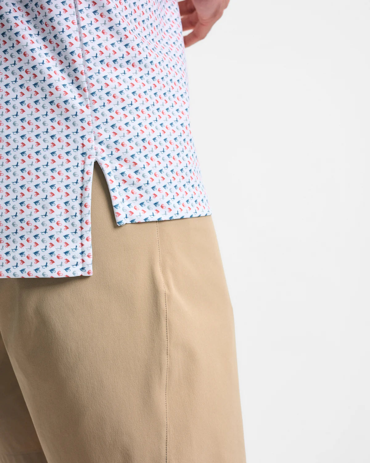 Clay Flies Printed Performance Polo