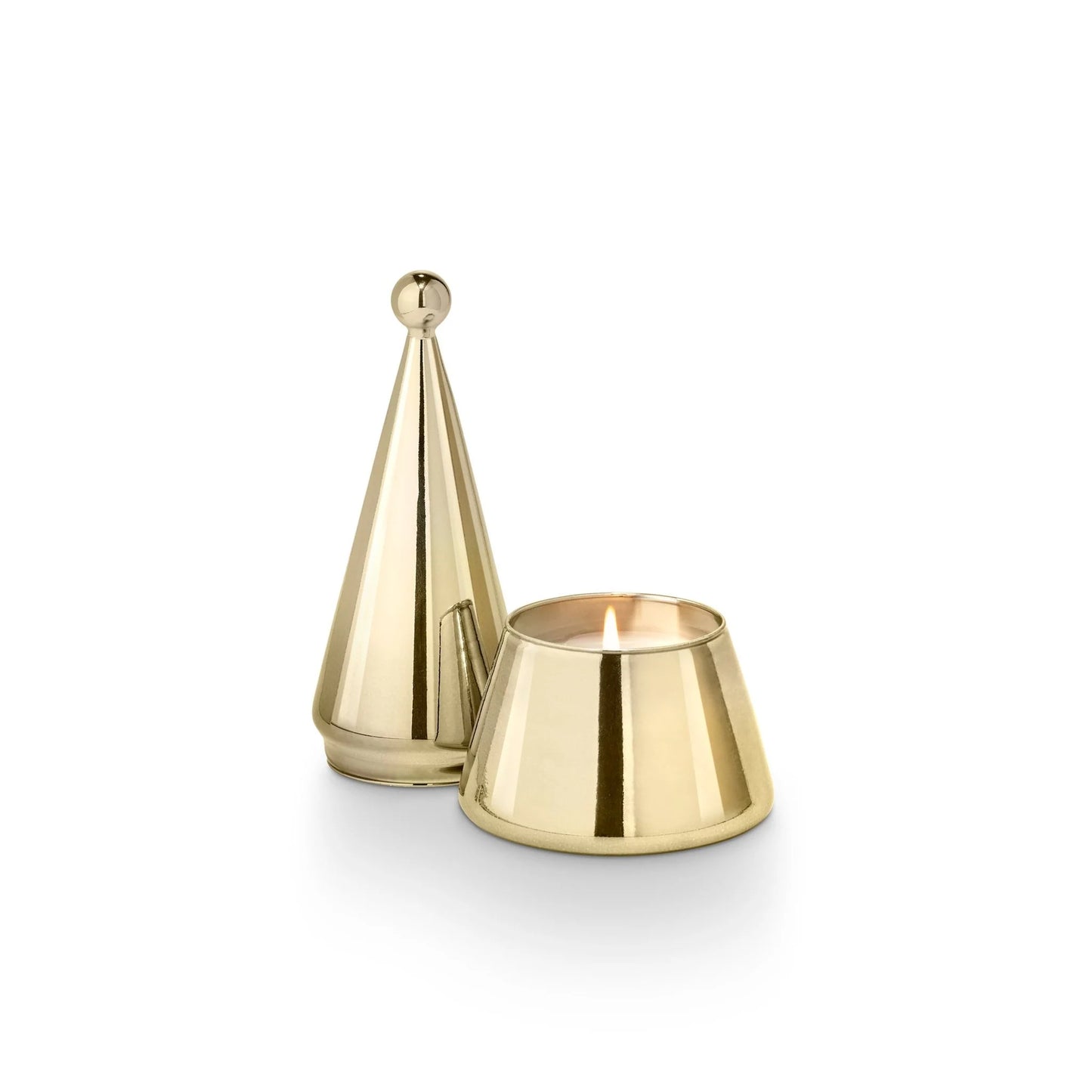 Woodfire Small High Shine Tree Candle