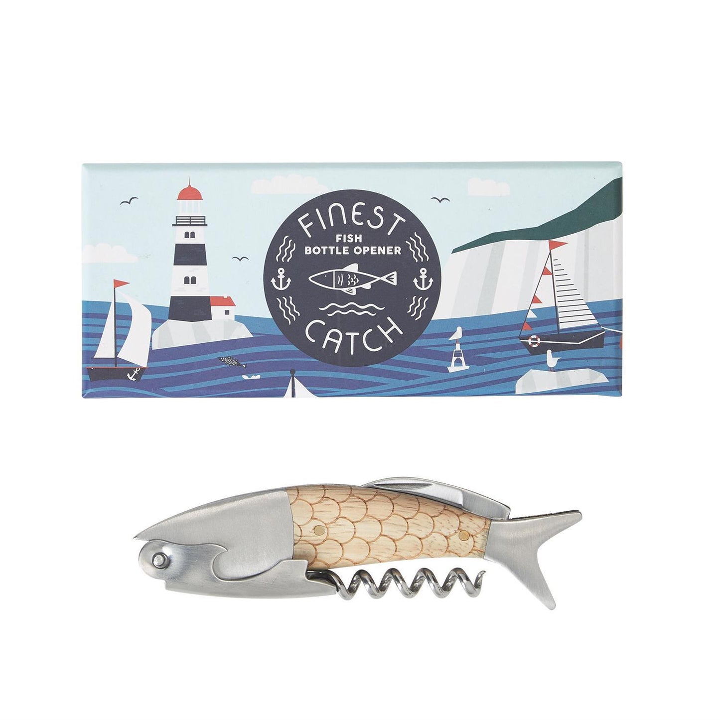 3 in 1 Fish Bottle Tool Opener in Gift Box