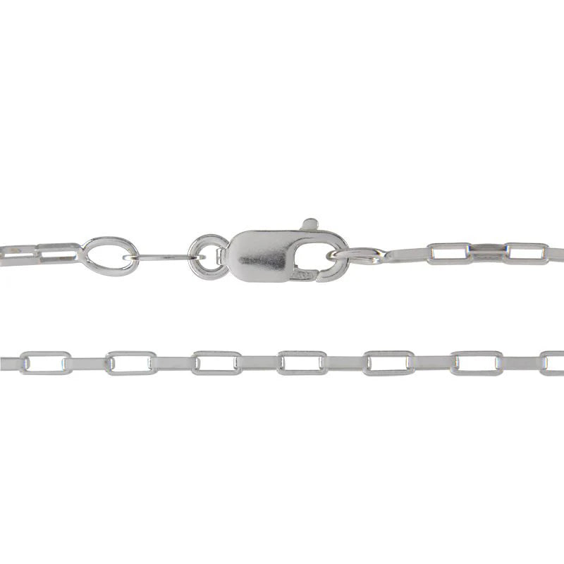 Sterling Silver Drawn Box Chain 18"