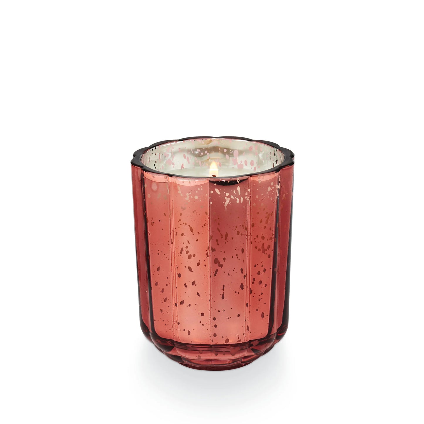 Pink Pepper Fruit Flourish Glass Candle