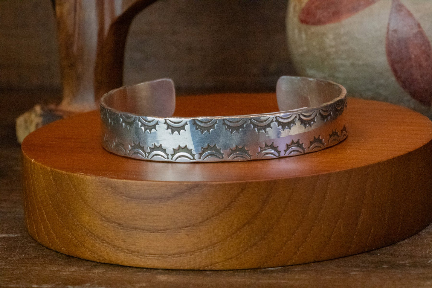 Sun Stamp Design Men's Cuff