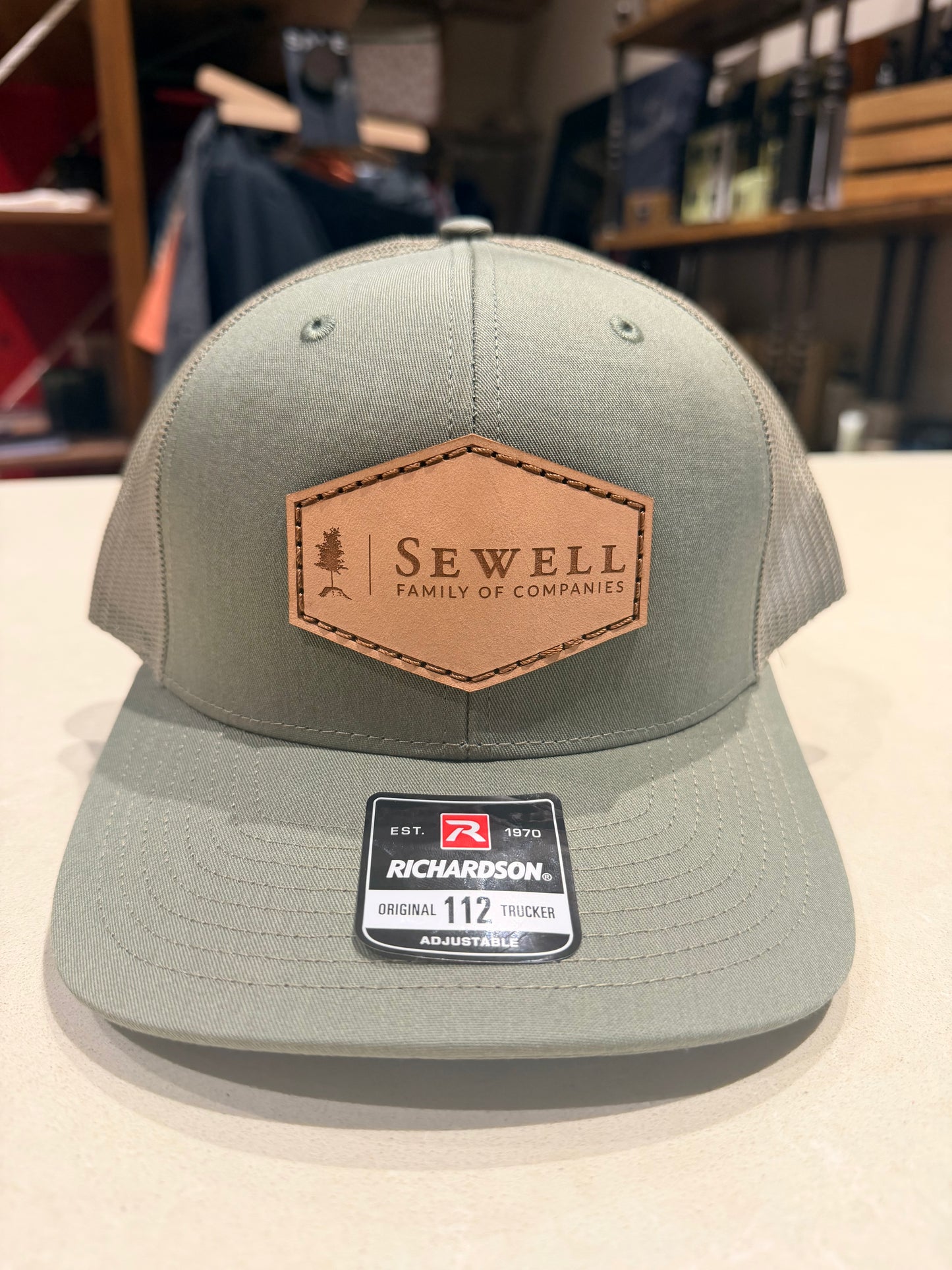 Sewell Gear - SFOC Leather Patch Trucker Hat