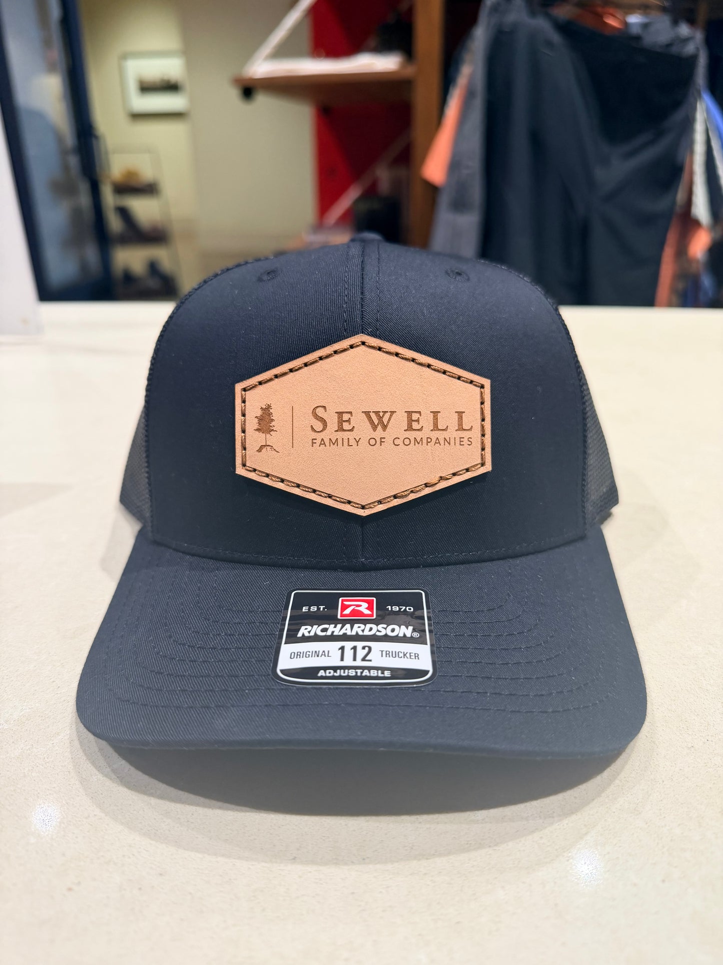 Sewell Gear - SFOC Leather Patch Trucker Hat
