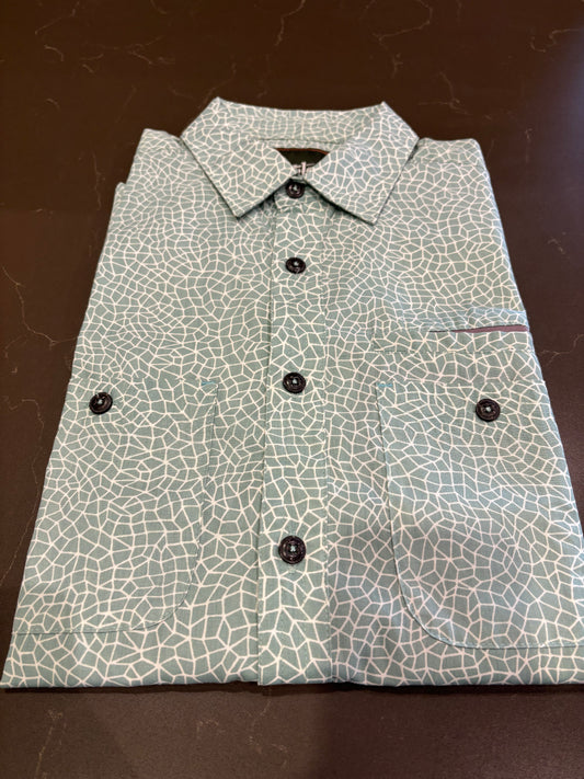 Aransas Shirt Shattered glass print