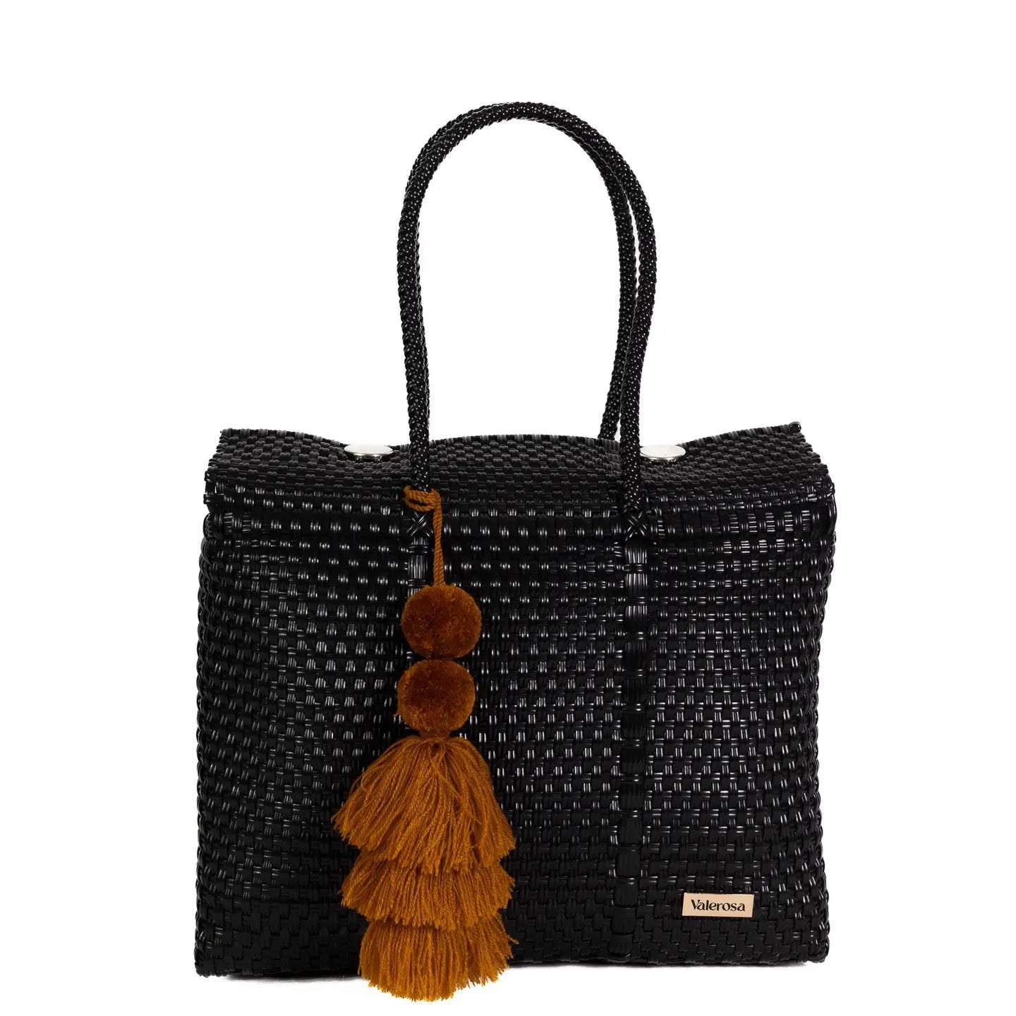 Solid Black Día Handbag