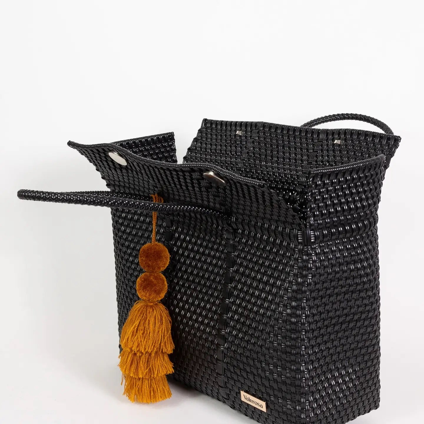 Solid Black Día Handbag