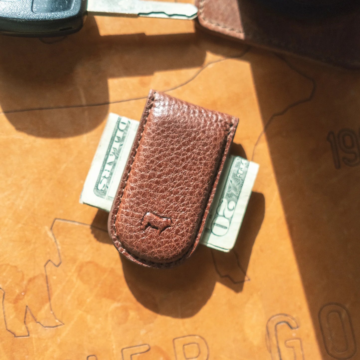 Classic Leather Money Clip