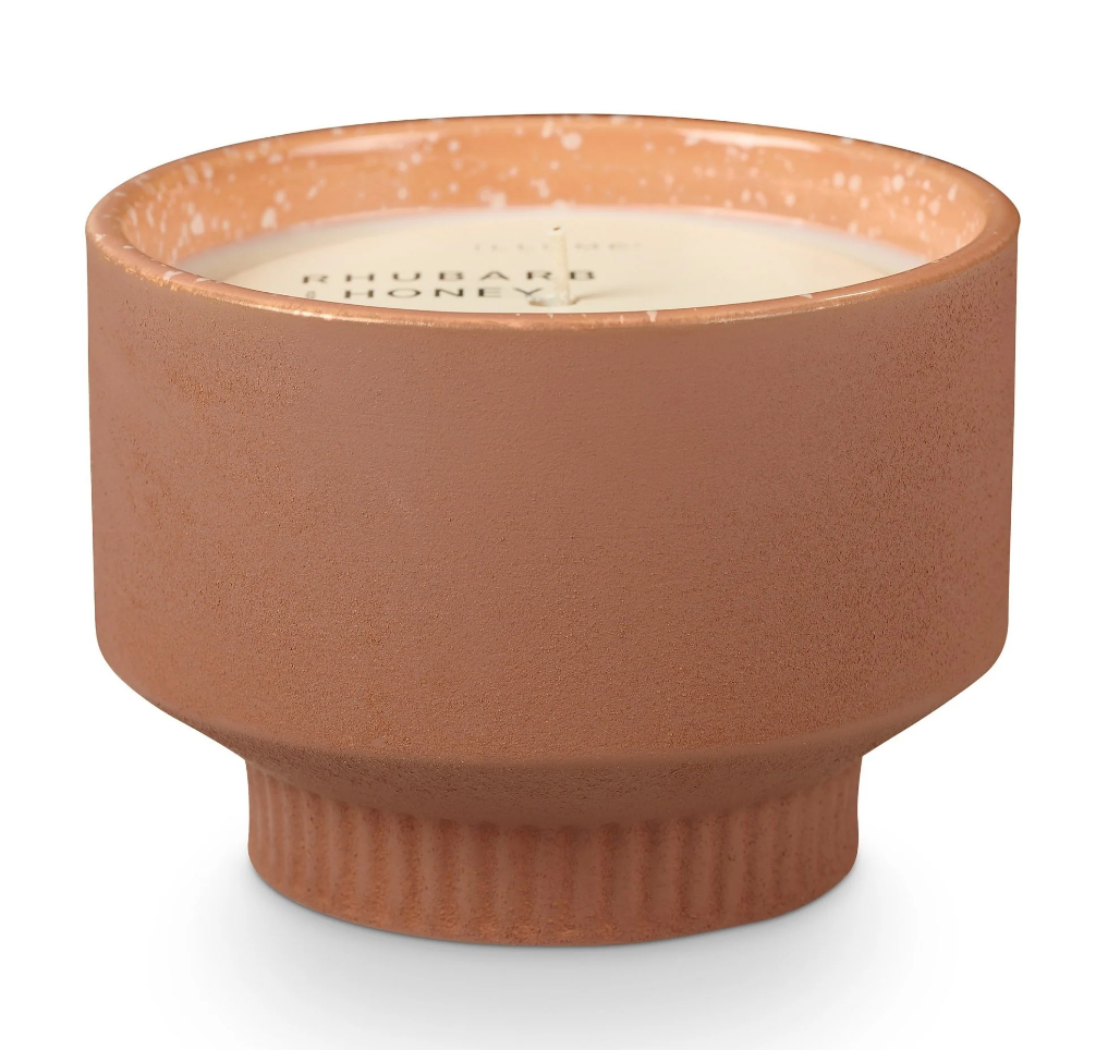 Rhubarb and Honey Ceramic Candle