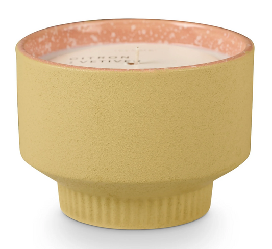 Citron and Vetiver Ceramic Candle