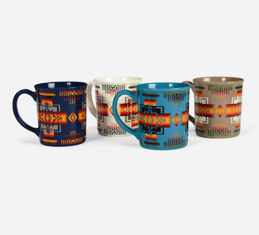 CHIEF JOSEPH MUGS, SET OF 4