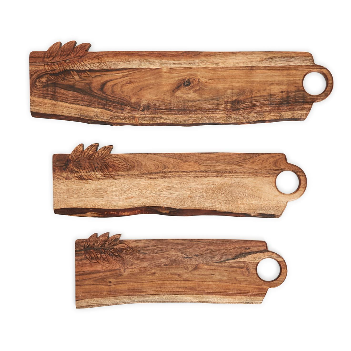 CRAFTED CHARCUTERIE SERVING BOARDS WITH LEAF DESIGN-Small