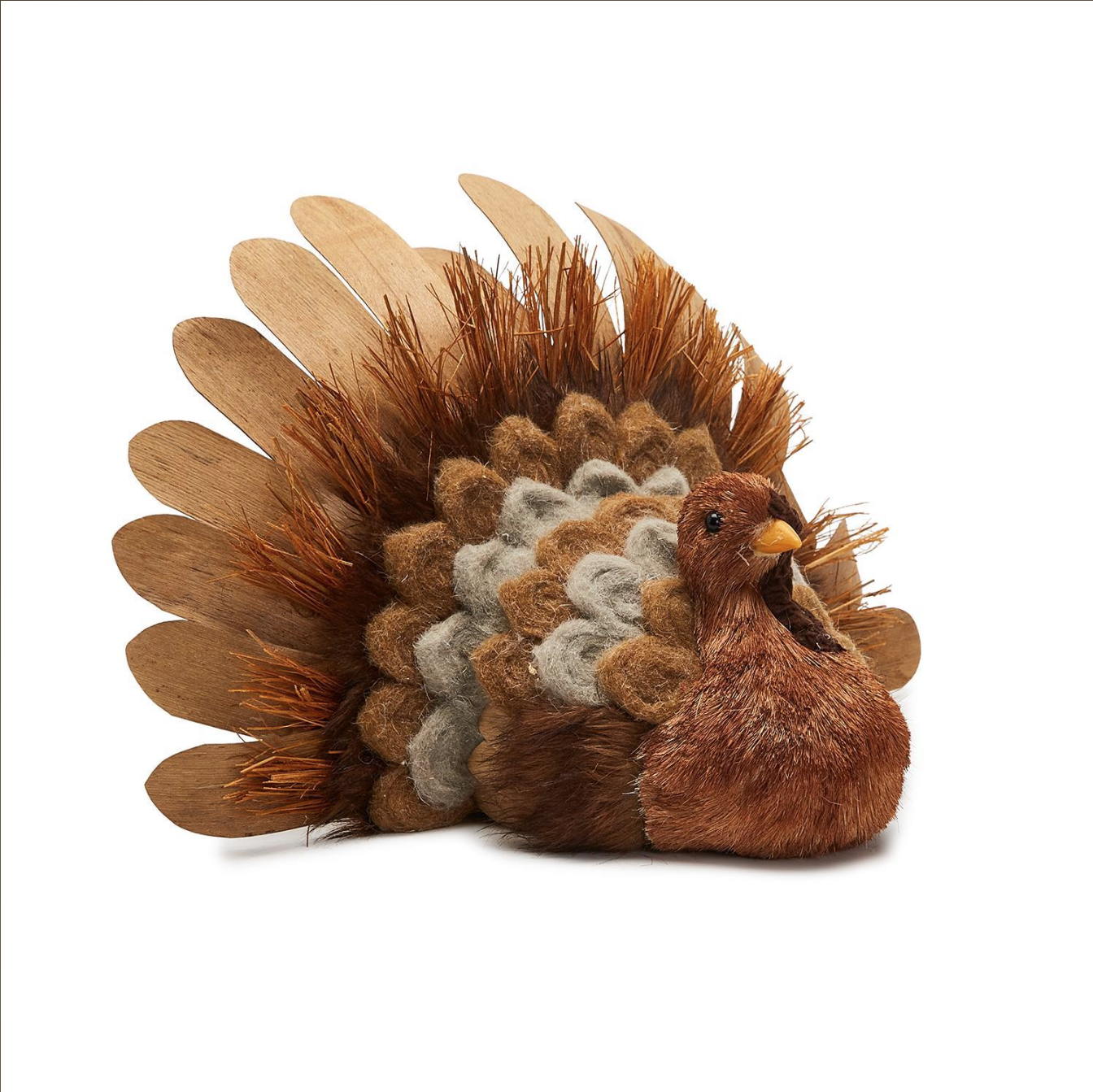 Give Thanks Hand-Crafted Turkey Decor