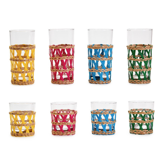 Hampton Lattice Drinking Glass Set of 2