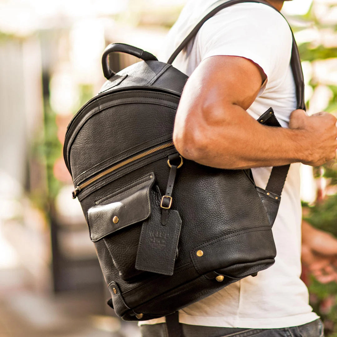asos marketplace leather backpack Silas Leather Backpack – E.F. Outfitters