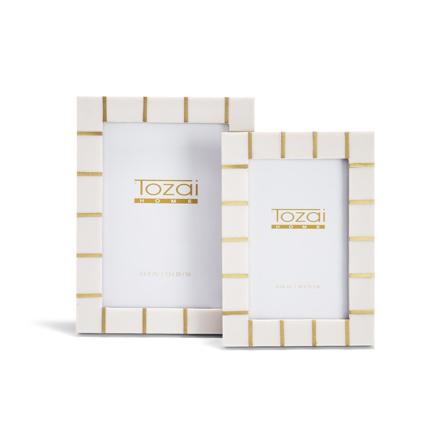 Lines S/2 Brass Lines Photo Frame