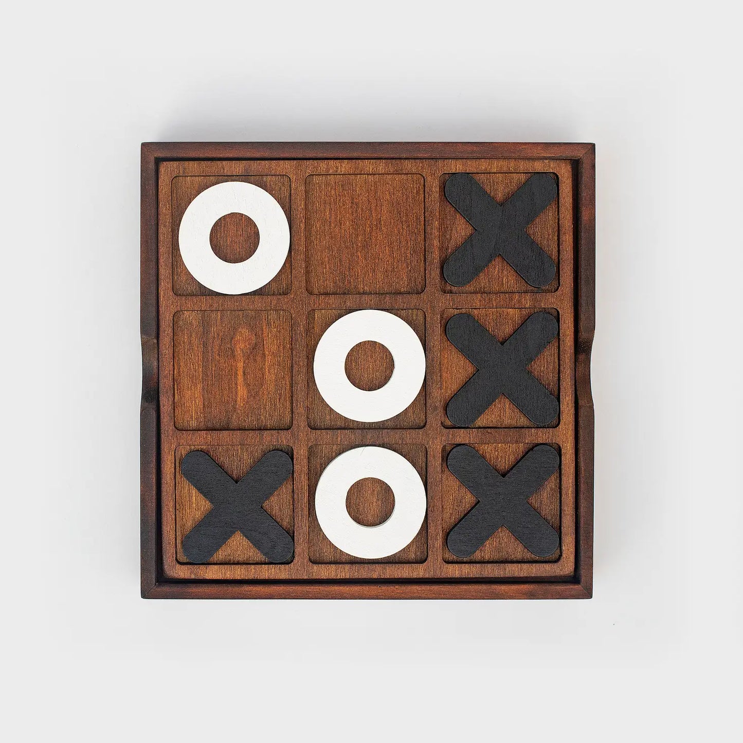 Deluxe wooden Tic-Tac-Toe board