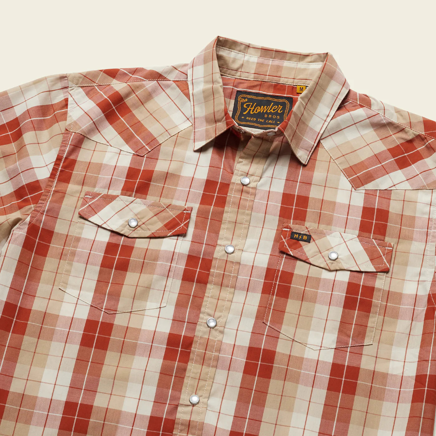 H Bar B Snapshirt Gates Plaid Kiln Red