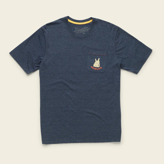 Select T Pocket Tee - Howler Coyote : Navy Heather