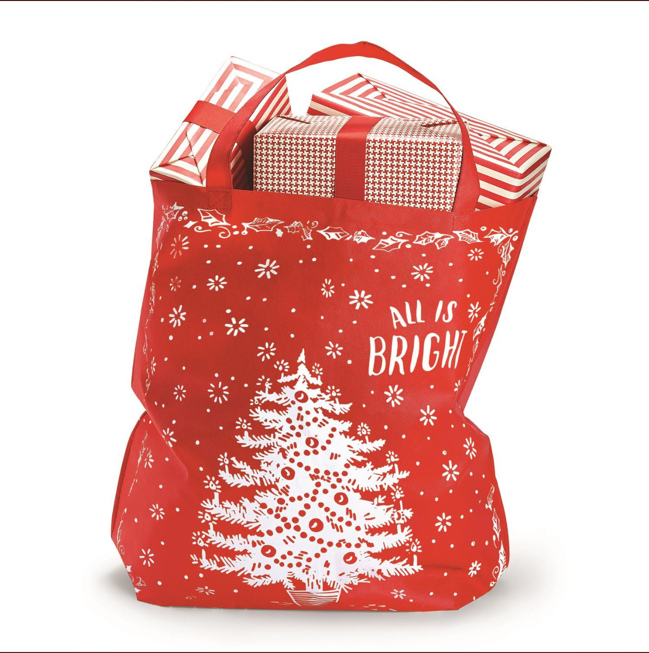 "All is Bright" Oversized Christmas Tote