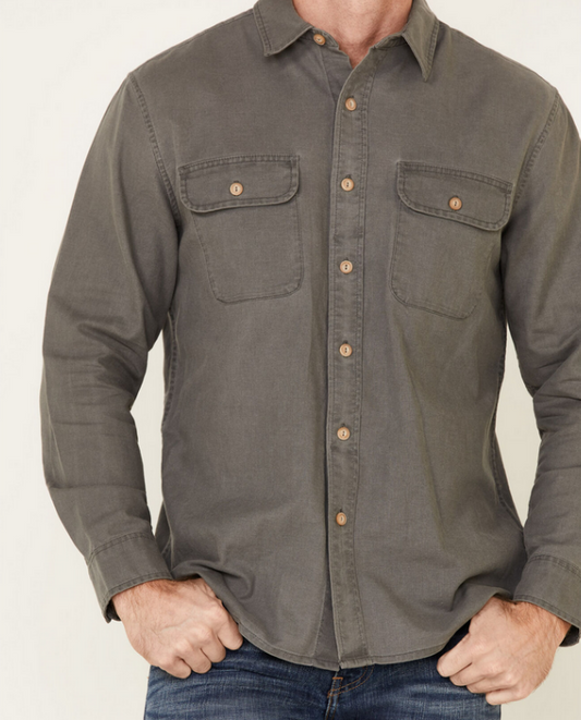 Pendleton Charcoal Beach Shack Long-Sleeve shirt