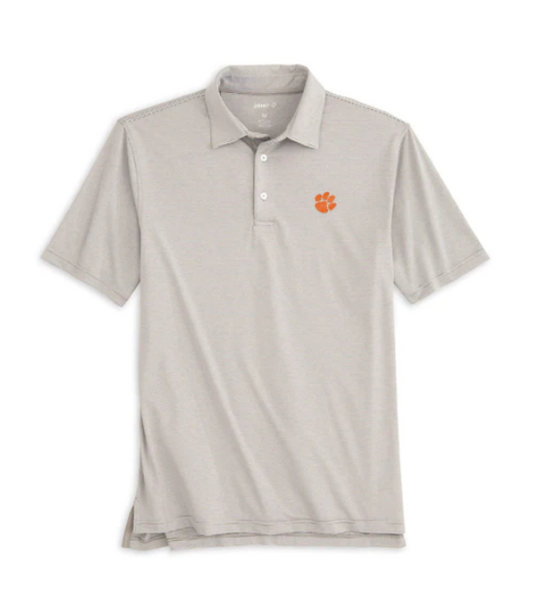 Clemson Lyndon Striped Polo