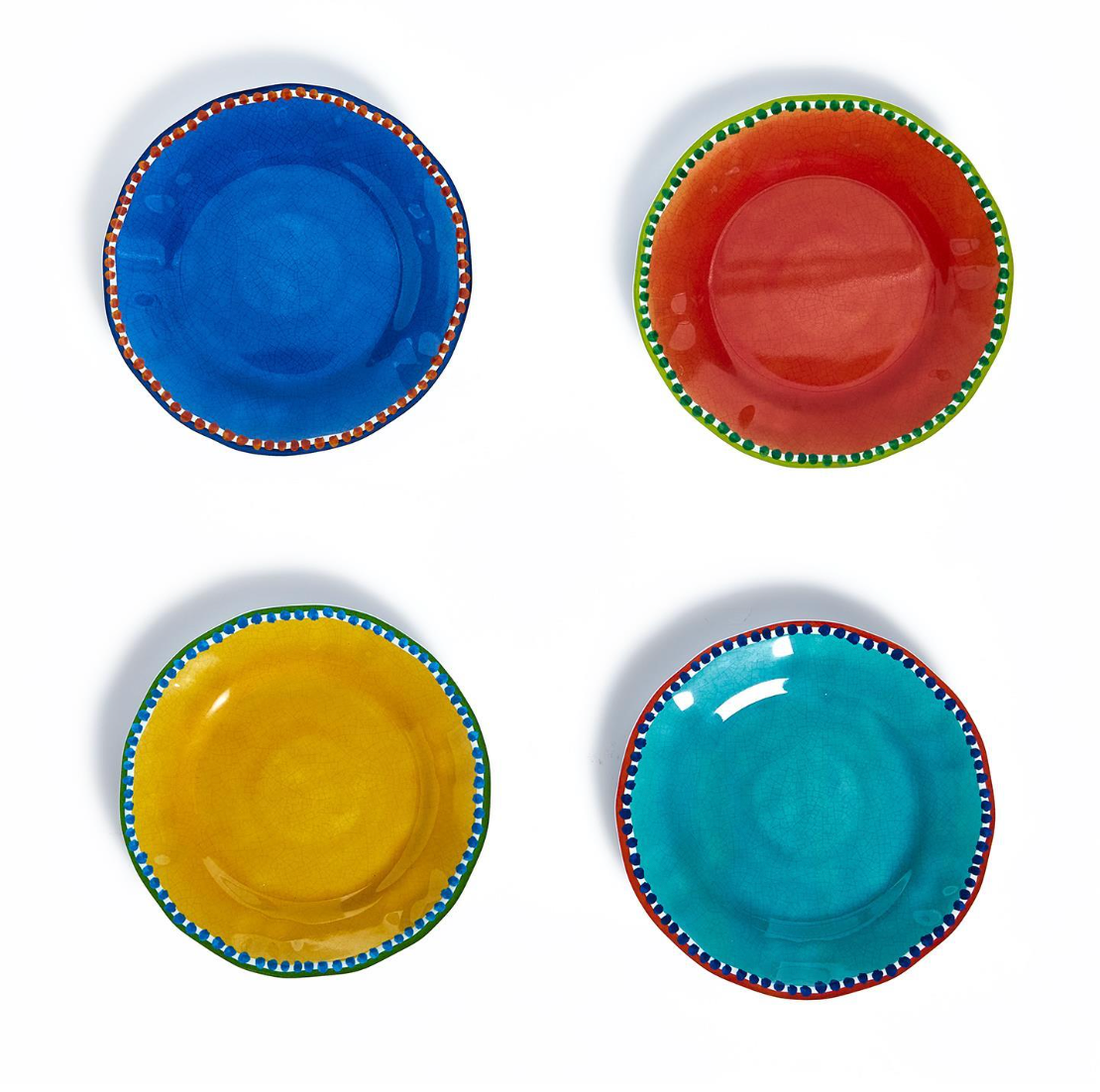 Color Play Set of 4 Salad/Dessert Plates