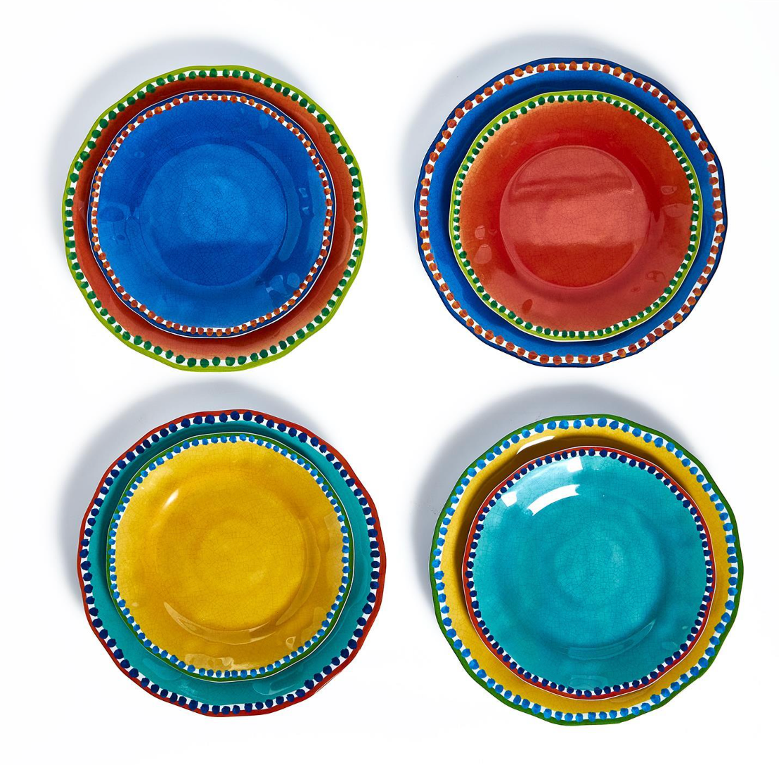 Color Play Set of 4 Salad/Dessert Plates