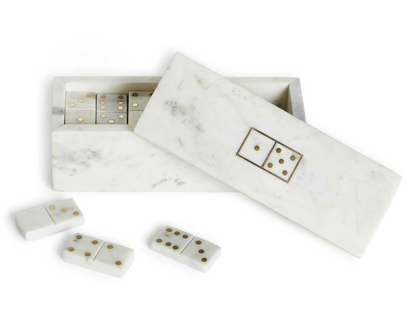 28 Piece Gold Dot Domino Set