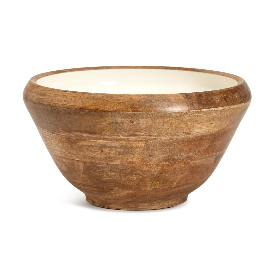 Large Hand-Crafted Wooden Bowl