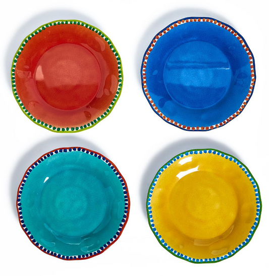 Color Play Set of 4 Dinner Plates